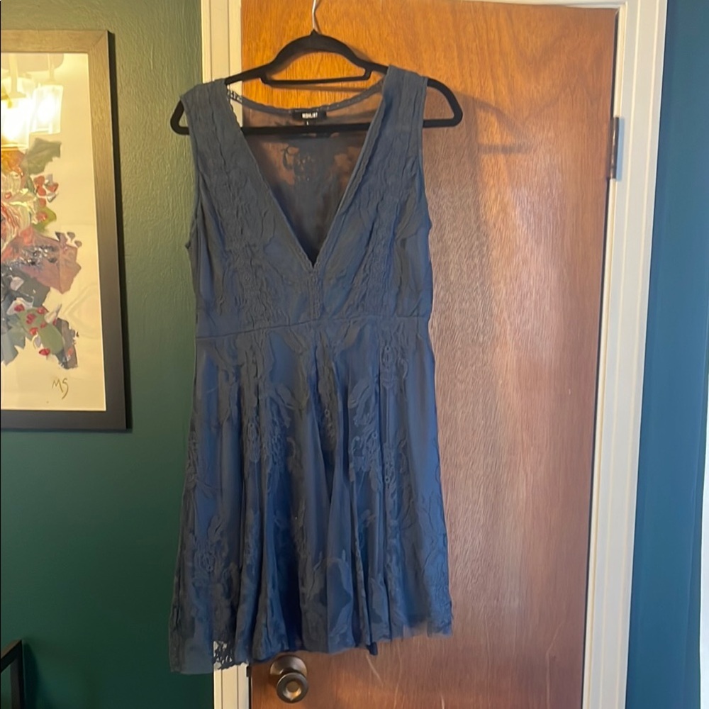 Wishlist Navy Lace Mini Dress